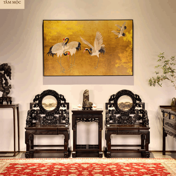 Ghế trung đường gỗ trắc