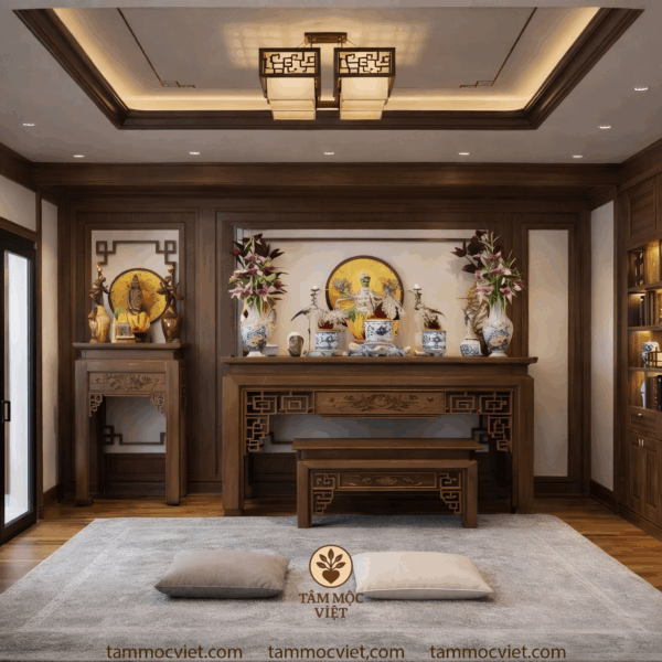 Phòng thờ hiện đại cao cấp 20m2