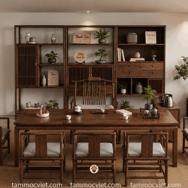 Trà thất hiện đại 16-20m2 cao cấp – Không gian dành cho người thích sự nhẹ nhàng và có gu sống tinh tế