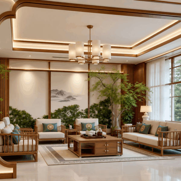 Nội thất phòng khách hiện đại 30-35m2
