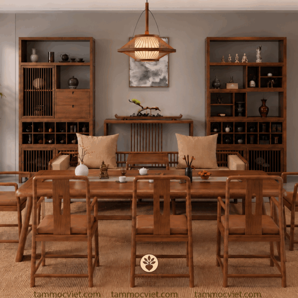 Trà thất biệt thự hiện đại 15-20m2