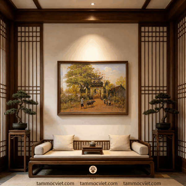 Sập trà đạo gỗ hương cao cấp
