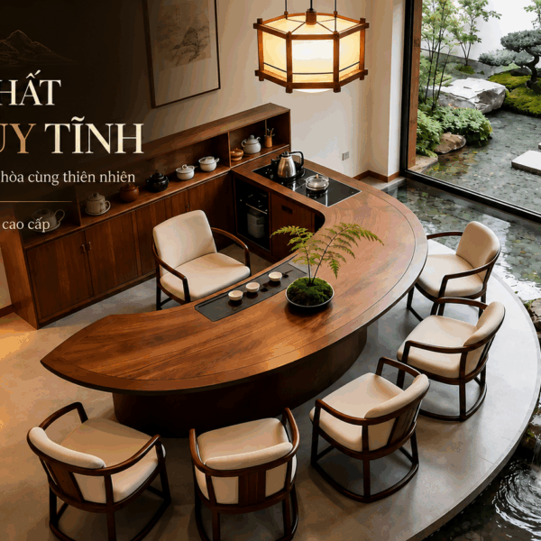 Trà thất Sơn Thủy Tĩnh 30m2 – Khi một chén trà mở ra cả khoảng trời an tĩnh