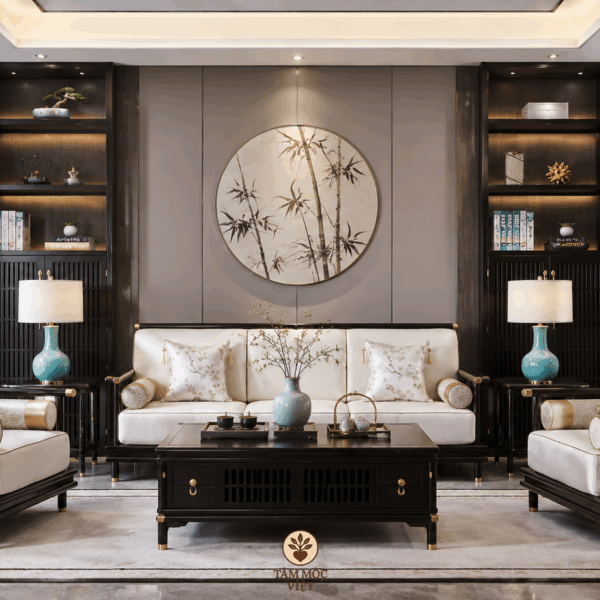 BỘ SOFA NHẬT NGUYỆT – ĐIỂM NHẤN SANG TRỌNG CHO PHÒNG KHÁCH 20M²
